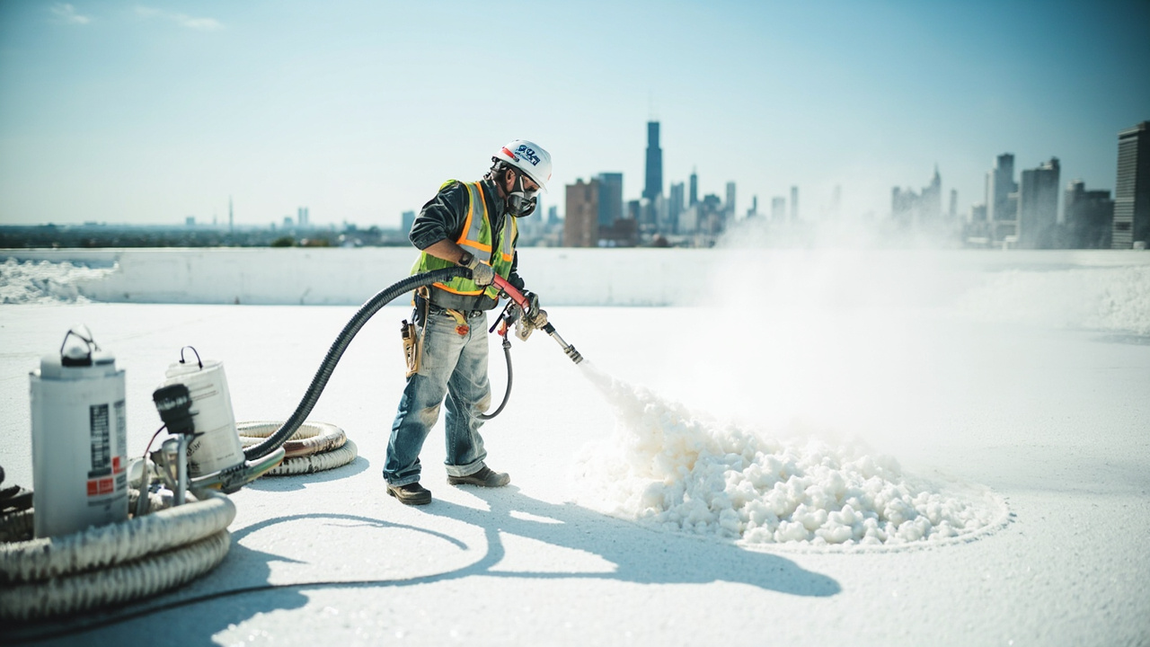 Why Chicago Commercial Buildings Need Spray Foam Roofing