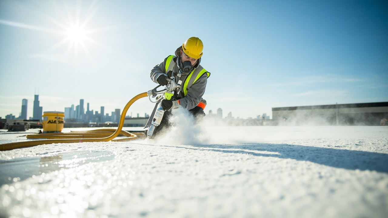 How SPF Roofing Systems Are Installed on Chicago Commercial Buildings