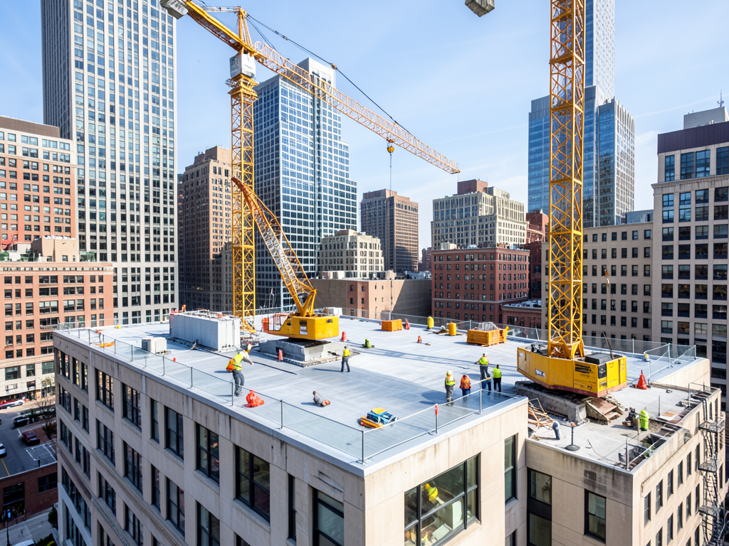 Commercial flat roof replacement options for busin